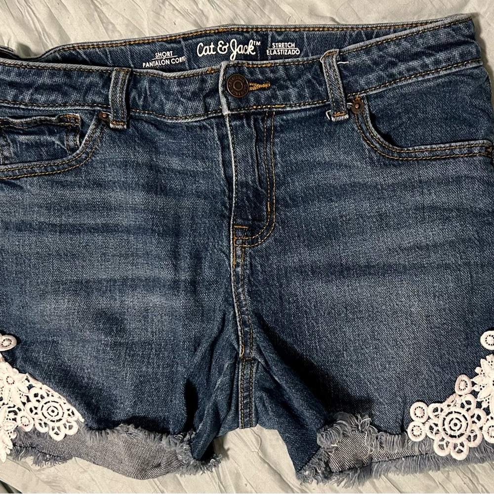 Cat & Jack Blue Stretch Denim Shorts